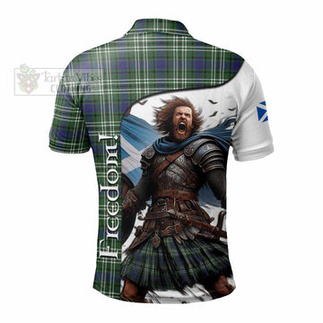 Blyth Crest Tartan Polo Shirt Inspired by the Freedom of Scottish Warrior - Tartan Vibes Clothing