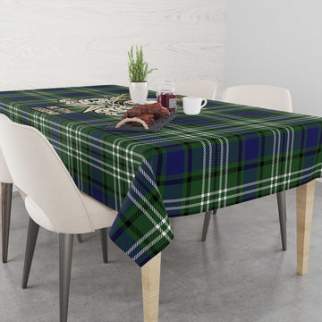 Blyth Tartan Tablecloth with Clan Crest and the Golden Sword of Courageous Legacy - Tartan Vibes Clothing