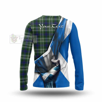 Blyth Tartan Long Sleeve T-Shirt with Family Crest Scotland Patriotic Style - Tartan Vibes Clothing