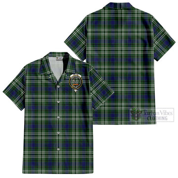 Blyth Tartan Cotton Hawaiian Shirt with Family Crest