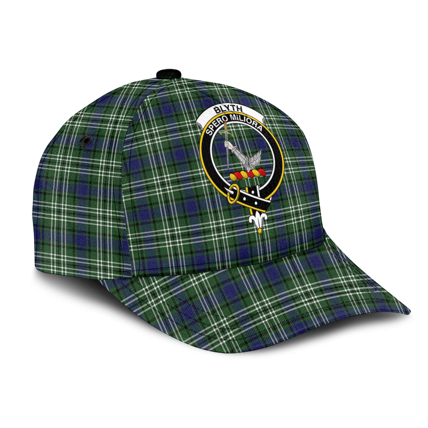 Blyth Tartan Classic Cap with Family Crest - Tartan Vibes Clothing