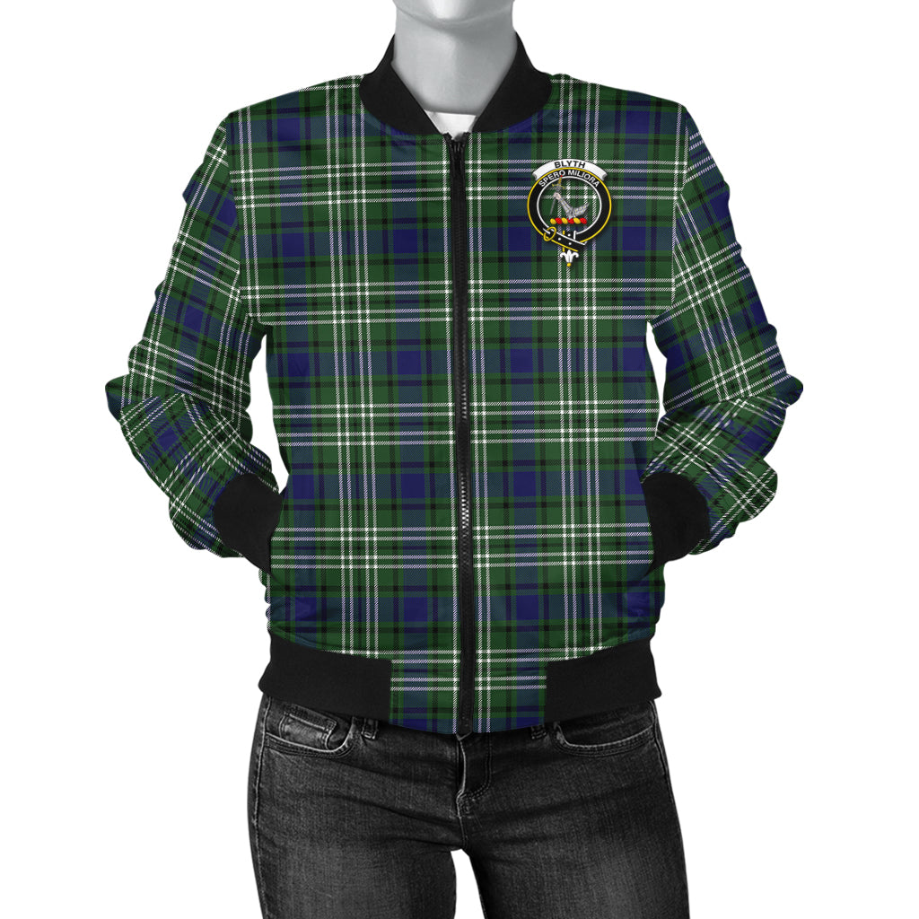 Blyth Tartan Bomber Jacket with Family Crest - Tartanvibesclothing