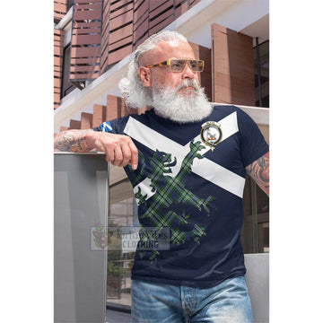 Blyth Tartan Lion Rampant Cotton T-shirt Proudly Display Your Heritage with Alba Gu Brath and Clan Name Men's Shirt - Tartan Vibes Clothing