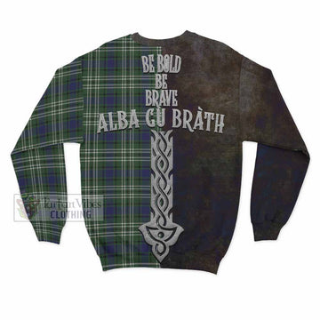 Blyth Tartan Family Crest Sweatshirt Alba Gu Brath Be Brave Lion Ancient Style - Tartan Vibes Clothing