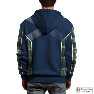 Blyth Tartan Hoodie with Family Crest and Scottish Thistle Vibes Sport Style - Tartan Vibes Clothing