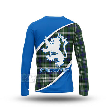 Blyth Family Crest Tartan Long Sleeve T-Shirt Celebrate Saint Andrew's Day in Style - Tartan Vibes Clothing