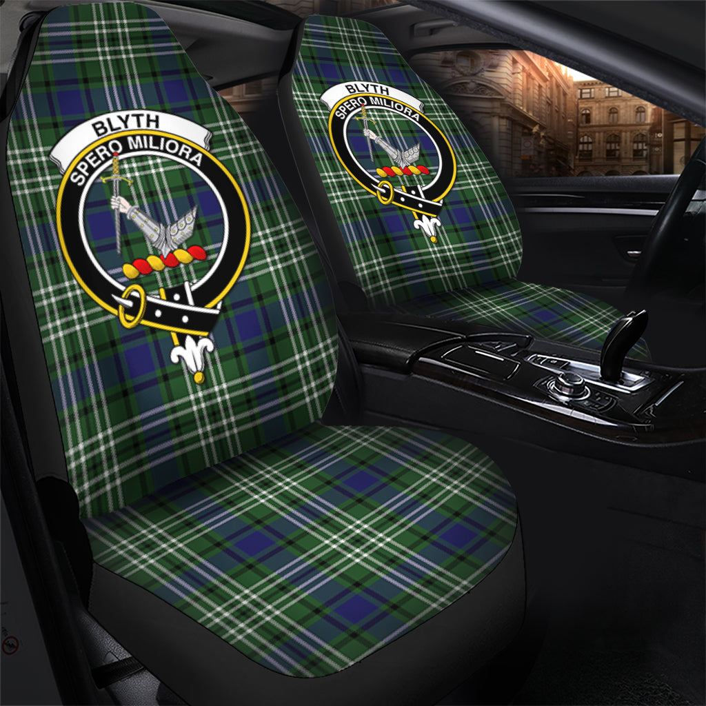 Blyth Tartan Car Seat Cover with Family Crest - Tartanvibesclothing