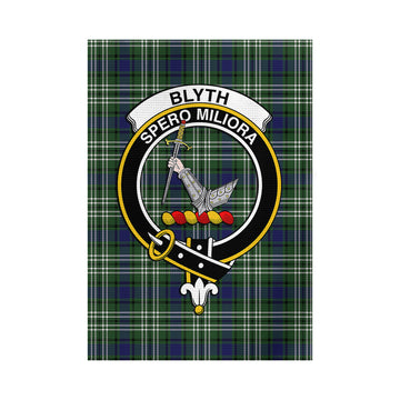 Blyth Tartan Garden Flag with Family Crest - Tartan Vibes Clothing