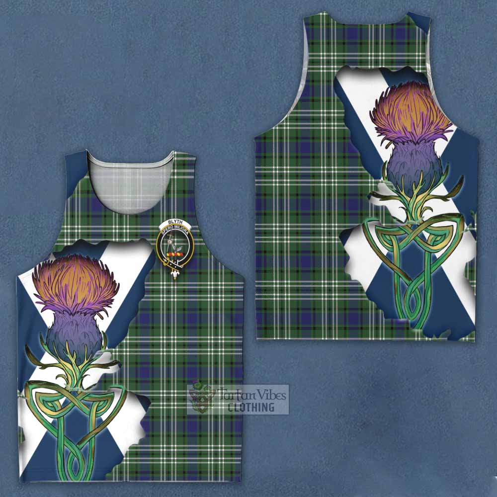 Blyth Tartan Family Crest Men's Tank Top Scottish Thistle Celtic Inspired - Tartan Vibes Clothing
