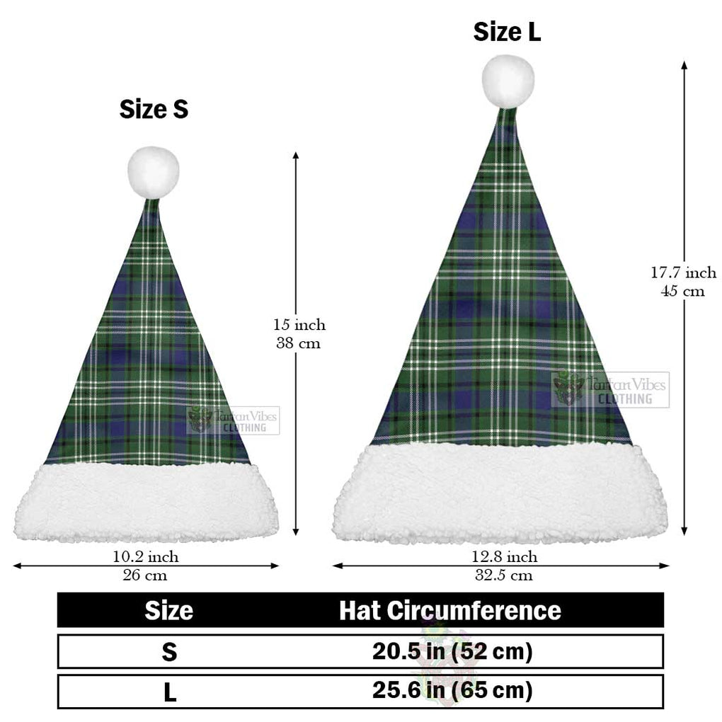 Blyth Tartan Christmas Santa Hats Christmas Hat L 25.6in (65cm) - Tartan Vibes Clothing