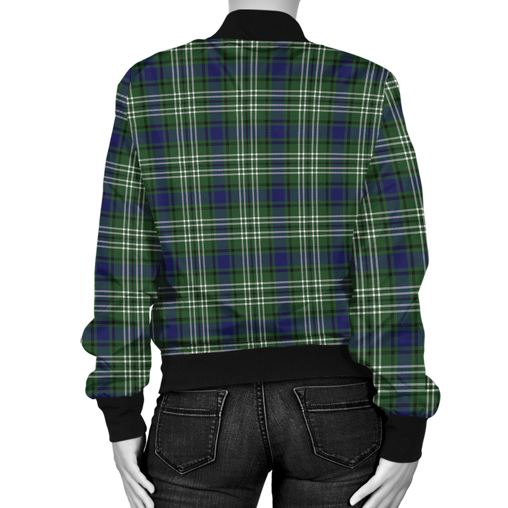 Blyth Tartan Bomber Jacket with Family Crest - Tartanvibesclothing