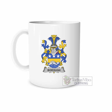 Borough Irish Clan Coat of Arms Ceramic Mug