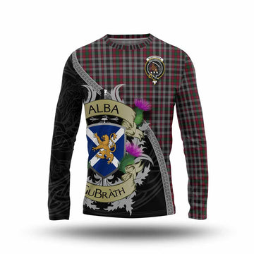 Borthwick Tartan Family Crest Long Sleeve T-Shirt Lion Rampant Royal Thistle Shield Celtic Inspired Unisex - Tartan Vibes Clothing