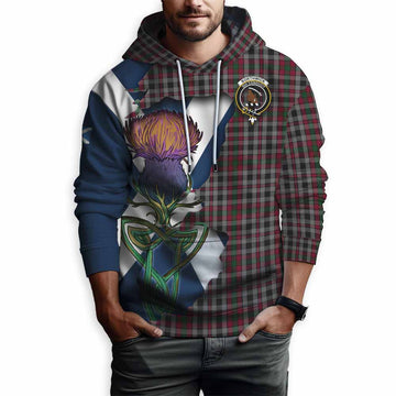 Borthwick Tartan Family Crest Hoodie Scottish Thistle Celtic Inspired Pullover Hoodie - Tartan Vibes Clothing