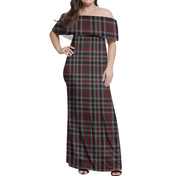 Borthwick Tartan Off Shoulder Long Dress