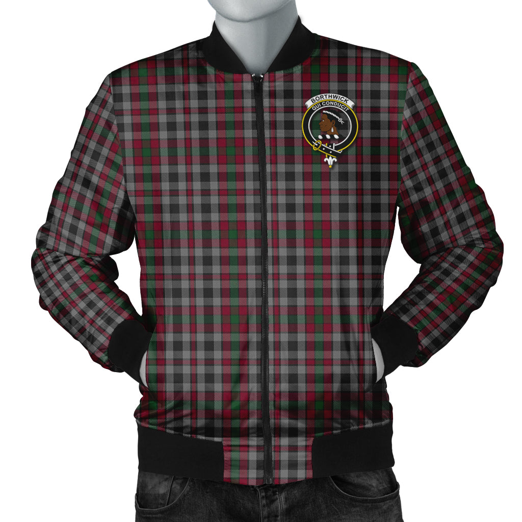 Borthwick Tartan Bomber Jacket with Family Crest Unisex - Tartanvibesclothing