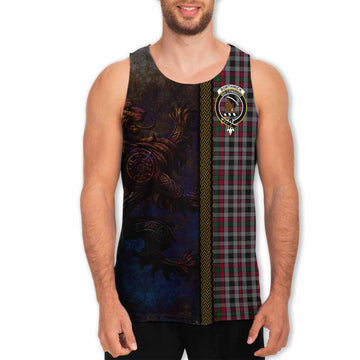 Borthwick Tartan Family Crest Men's Tank Top Alba Gu Brath Be Brave Lion Ancient Style Men - Tartan Vibes Clothing