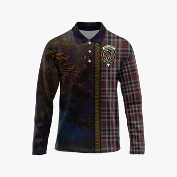 Borthwick Tartan Family Crest Long Sleeve Polo Shirt Alba Gu Brath Be Brave Lion Ancient Style Unisex - Tartan Vibes Clothing