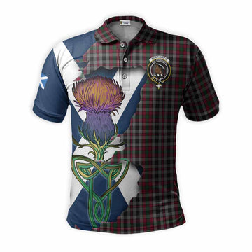 Borthwick Tartan Family Crest Polo Shirt Scottish Thistle Celtic Inspired Kid - Tartan Vibes Clothing
