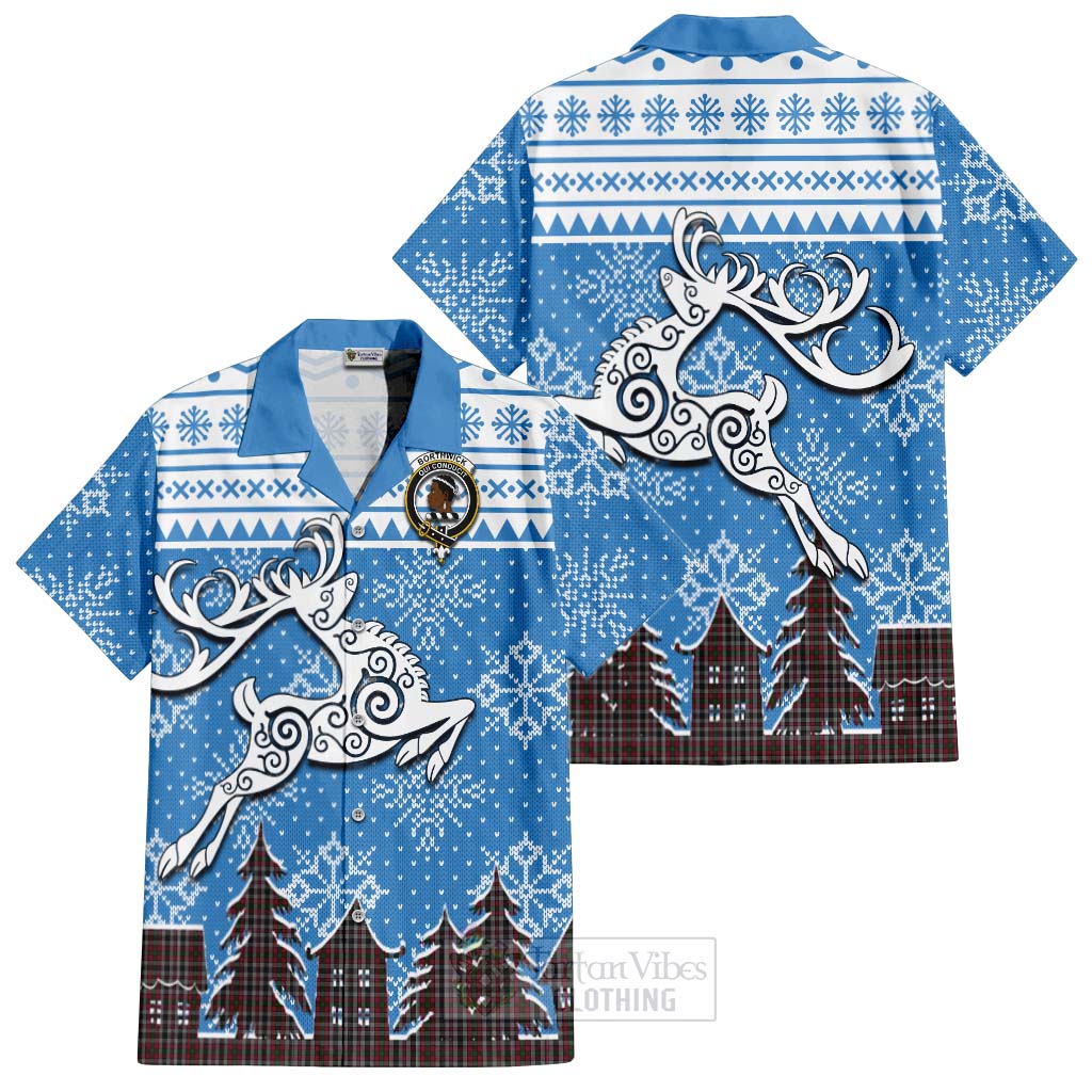 Borthwick Clan Christmas Hawaiian Shirt Celtic Reindeer Style Kid - Tartan Vibes Clothing