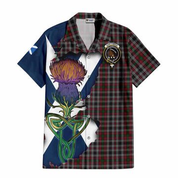 Borthwick Tartan Family Crest Hawaiian Shirt Scottish Thistle Celtic Inspired Kid - Tartan Vibes Clothing