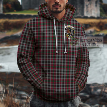 Borthwick Tartan Cotton Hoodie with Family Crest Zip Hoodie - Tartan Vibes Clothing