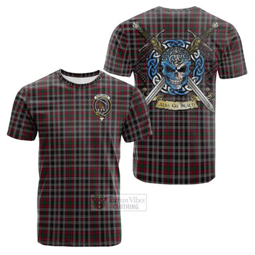Borthwick Tartan Cotton T-shirt with Family Crest Celtic Skull Style Kid's Shirt - Tartan Vibes Clothing