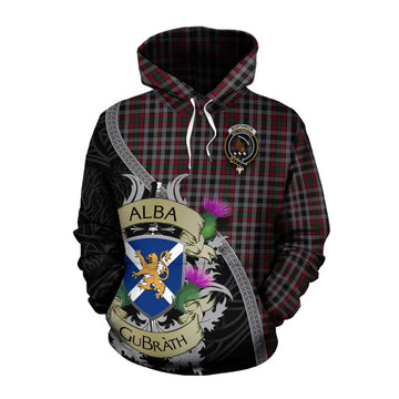 Borthwick Tartan Family Crest Cotton Hoodie Lion Rampant Royal Thistle Shield Celtic Inspired Pullover Hoodie XS - Tartan Vibes Clothing