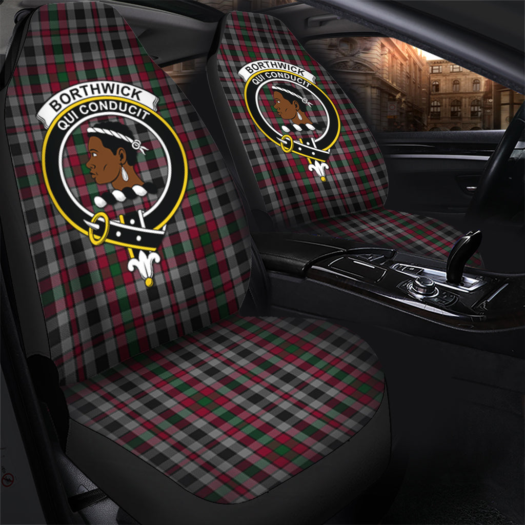 Borthwick Tartan Car Seat Cover with Family Crest - Tartan Vibes Clothing