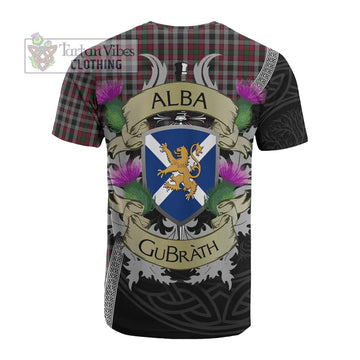 Borthwick Tartan Family Crest Cotton T-shirt Lion Rampant Royal Thistle Shield Celtic Inspired - Tartan Vibes Clothing
