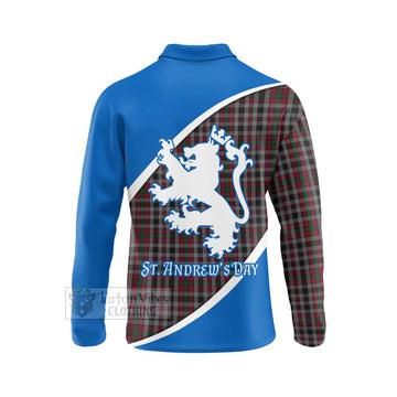 Borthwick Family Crest Tartan Long Sleeve Polo Shirt Celebrate Saint Andrew's Day in Style - Tartan Vibes Clothing