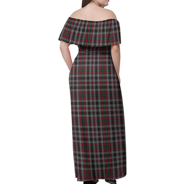 Borthwick Tartan Off Shoulder Long Dress