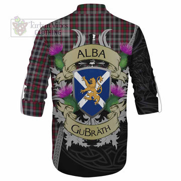 Borthwick Tartan Family Crest Ghillie Kilt Shirt Lion Rampant Royal Thistle Shield Celtic Inspired - Tartan Vibes Clothing