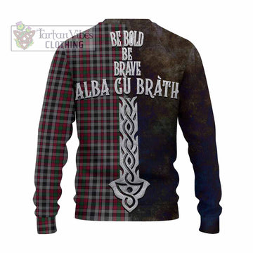 Borthwick Tartan Family Crest Knitted Sweater Alba Gu Brath Be Brave Lion Ancient Style - Tartan Vibes Clothing