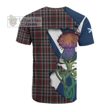 Borthwick Tartan Family Crest Cotton T-shirt Scottish Thistle Celtic Inspired - Tartan Vibes Clothing