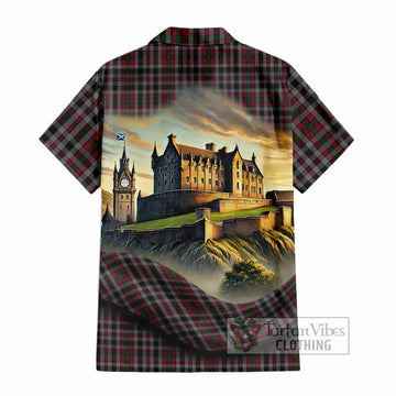 Borthwick Tartan Family Crest Hawaiian Shirt with Scottish Ancient Castle Style - Tartan Vibes Clothing
