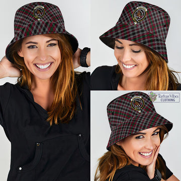 Borthwick Tartan Bucket Hat with Family Crest