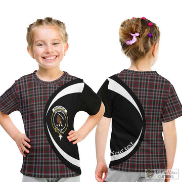 Borthwick Tartan Kid T-Shirt with Family Crest Circle Style - Tartan Vibes Clothing