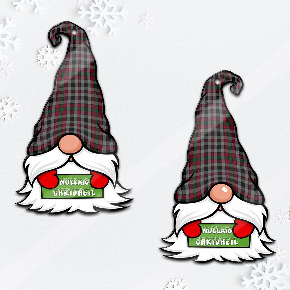 Borthwick Gnome Christmas Ornament with His Tartan Christmas Hat - Tartan Vibes Clothing