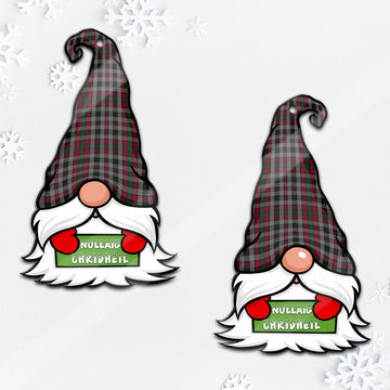 Borthwick Gnome Christmas Ornament with His Tartan Christmas Hat