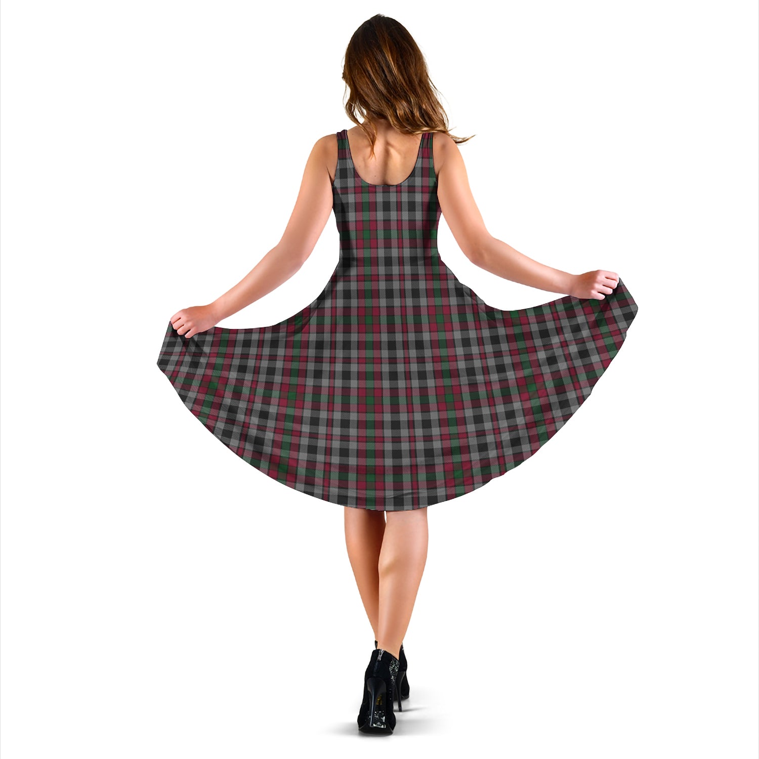 Borthwick Tartan Sleeveless Midi Womens Dress - Tartanvibesclothing