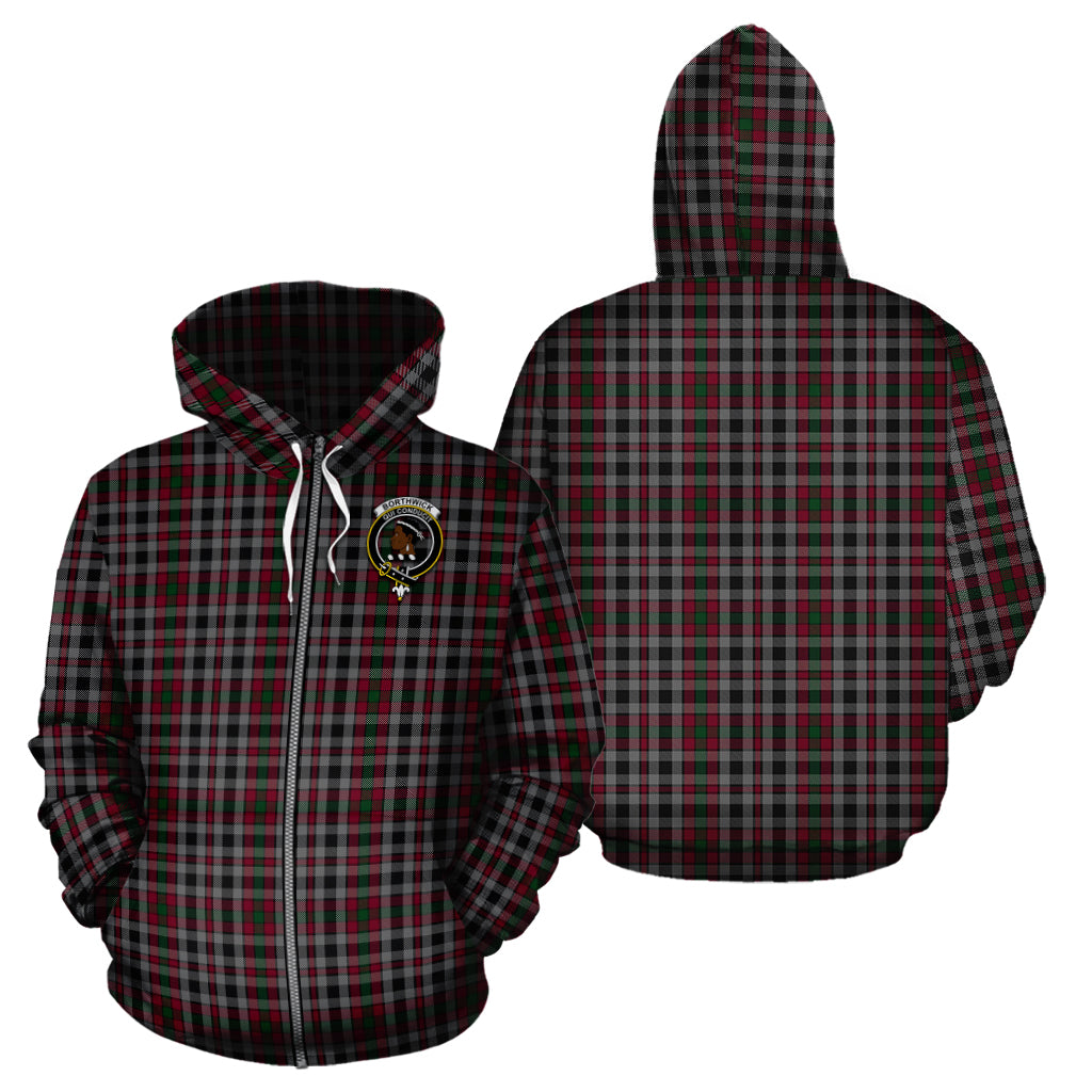 Borthwick Tartan Hoodie with Family Crest - Tartanvibesclothing