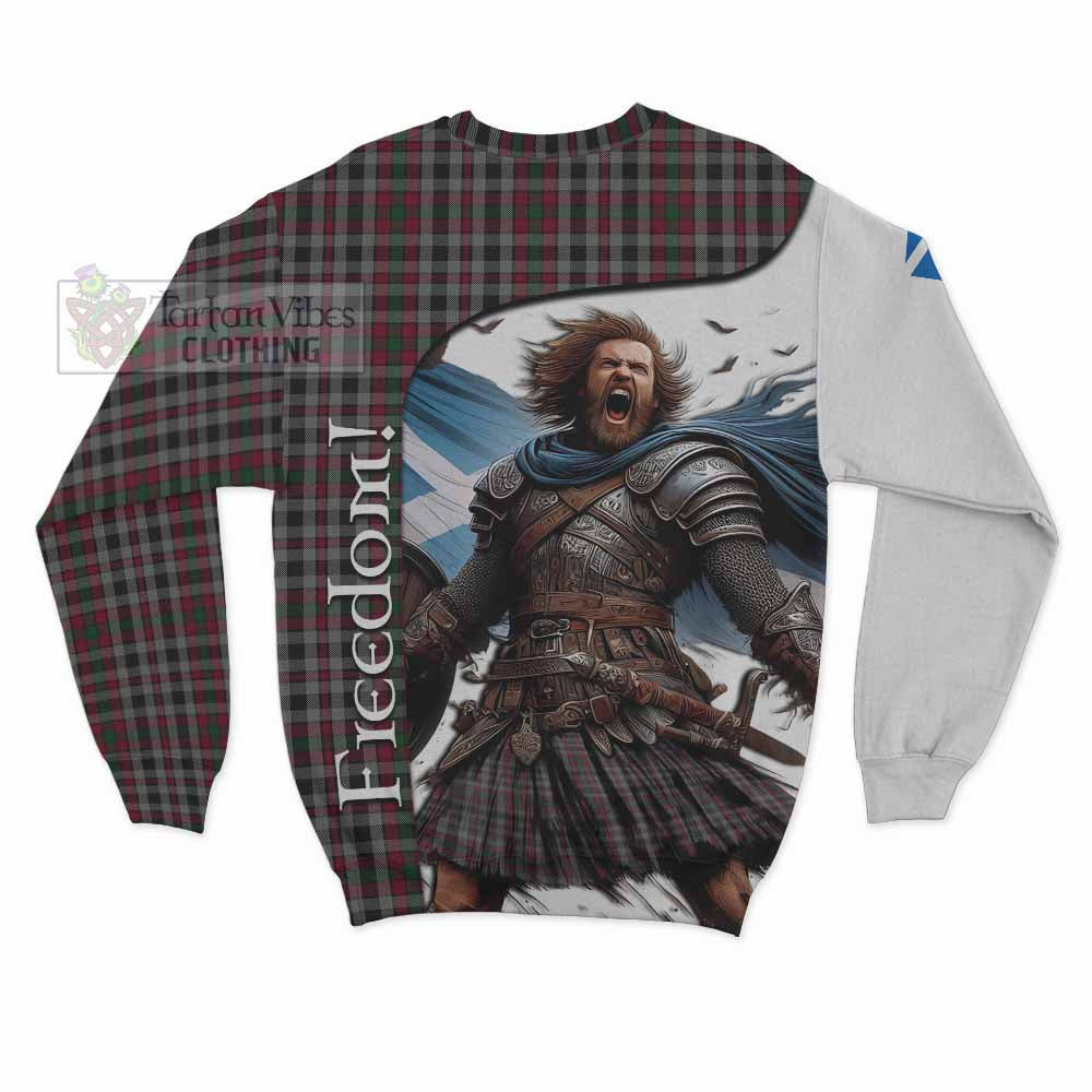 Borthwick Crest Tartan Sweatshirt Inspired by the Freedom of Scottish Warrior - Tartan Vibes Clothing