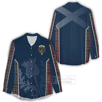 Borthwick Tartan Women's Casual Shirt with Family Crest and Scottish Thistle Vibes Sport Style