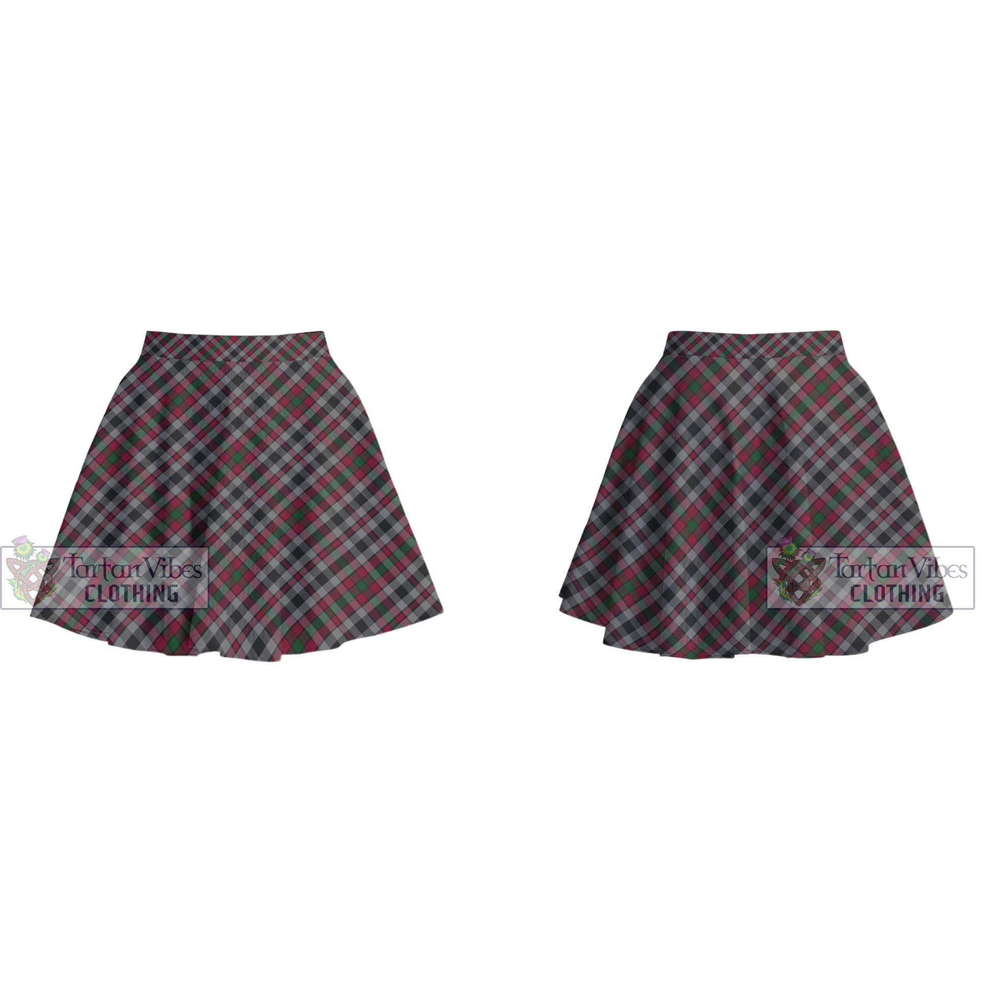 Tartan Vibes Clothing Borthwick Tartan Women's Plated Mini Skirt