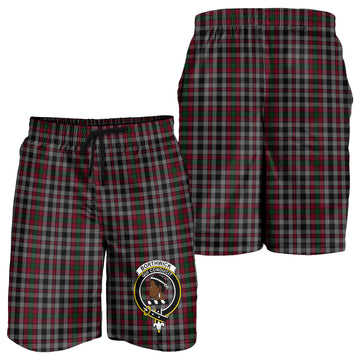 Borthwick Tartan Mens Shorts with Family Crest - Tartan Vibes Clothing