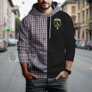 Boswell Tartan Hoodie with Family Crest and Half Of Me Style