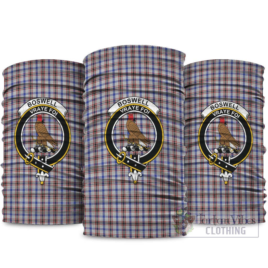 Boswell Tartan Neck Gaiters, Tartan Bandanas, Tartan Head Band with Family Crest