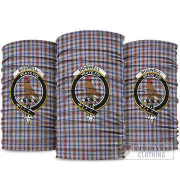 Boswell Tartan Neck Gaiters, Tartan Bandanas, Tartan Head Band with Family Crest