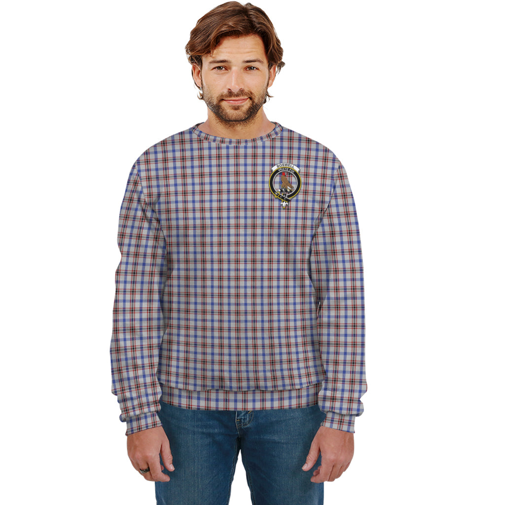 Boswell Tartan Sweatshirt with Family Crest Unisex - Tartan Vibes Clothing